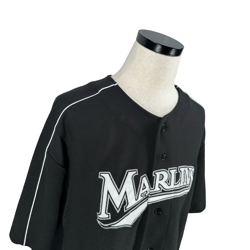 Mitchell & Ness Florida Marlins Dontrelle Willis 35 Jersey Black Mens 3XL 56 - Picture 2 of 13